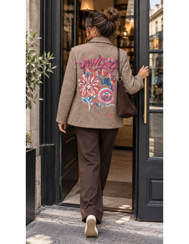 Chaqueta Art & Love Chocolate Espiga