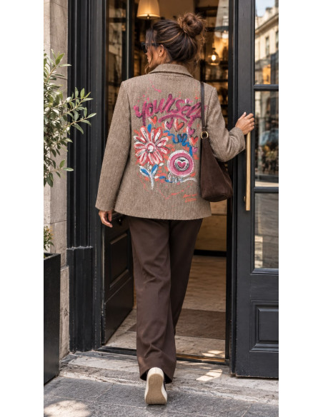 Chaqueta Art & Love Chocolate Espiga