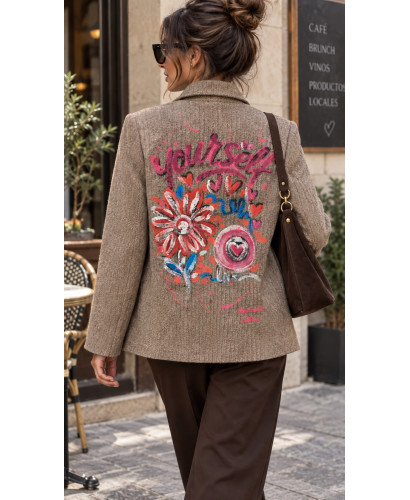 Chaqueta Art & Love Chocolate Espiga