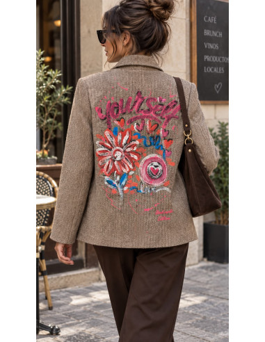 Chaqueta Art & Love Chocolate Espiga