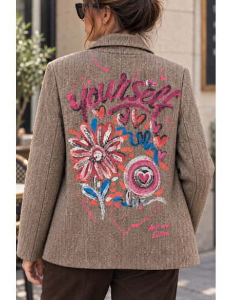 Chaqueta Art & Love Chocolate Espiga