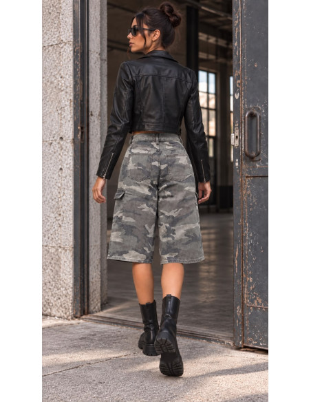 🖤 Bermuda Denim Cargo Camuflaje