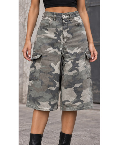 🖤 Bermuda Denim Cargo Camuflaje 2