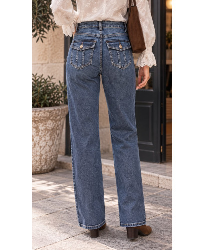 👖 Pantalón Vaquero Recto con Strass ✨ 2