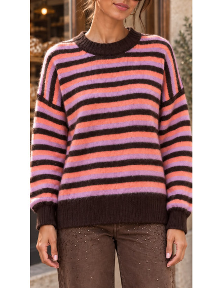 🧶 Suéter de Rayas Multicolor