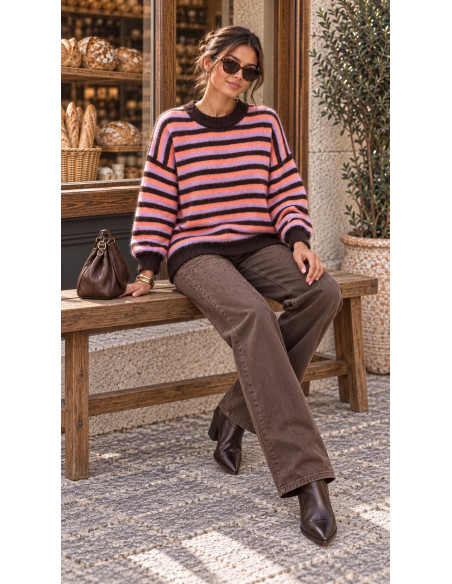 🧶 Suéter de Rayas Multicolor