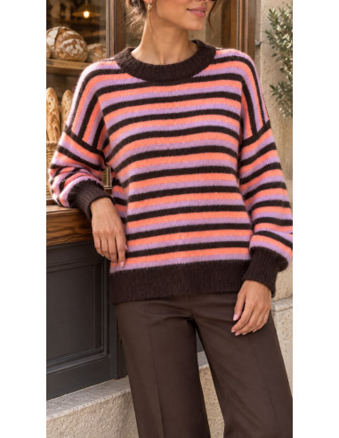 🧶 Suéter de Rayas Multicolor