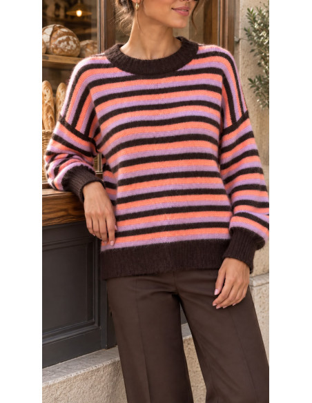🧶 Suéter de Rayas Multicolor