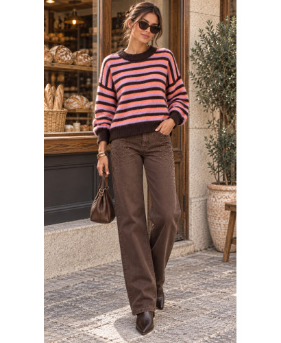 🧶 Suéter de Rayas Multicolor