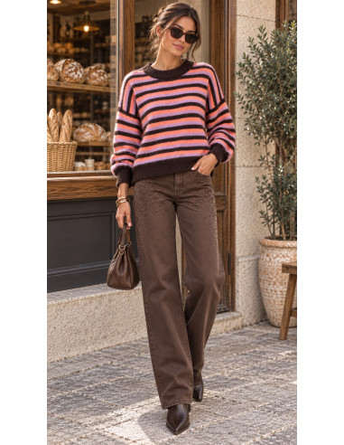🧶 Suéter de Rayas Multicolor