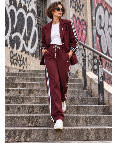 Conjunto granate Chaqueta  y Pantalón Milano