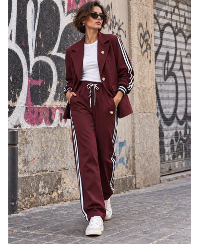 Conjunto granate Chaqueta  y Pantalón Milano 2