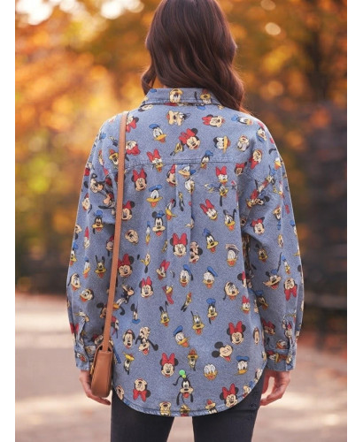 Sobrecamisa Vaquera Mickey y Minnie con Estampado Disney... 2